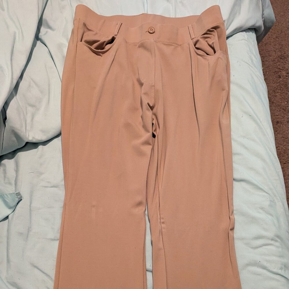 Women's Yoga Dress Pants Bootcut Work Slacks 4 Pockets